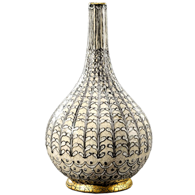 Plaisance Rare Porcelain Vase