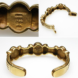 Intaglio Mens Bracelet Solid 18K Gold